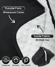 Kaseeous 3D Mink Dot material provides a soft inner touch for soothing baby.