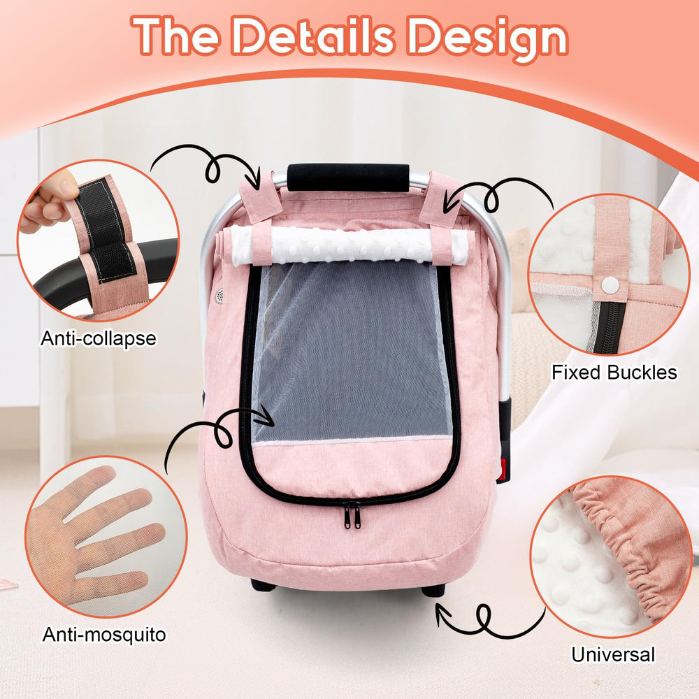 Kaseeous adjustable fit with hook-and-loop top and elastic bottom keeps the cover secure.