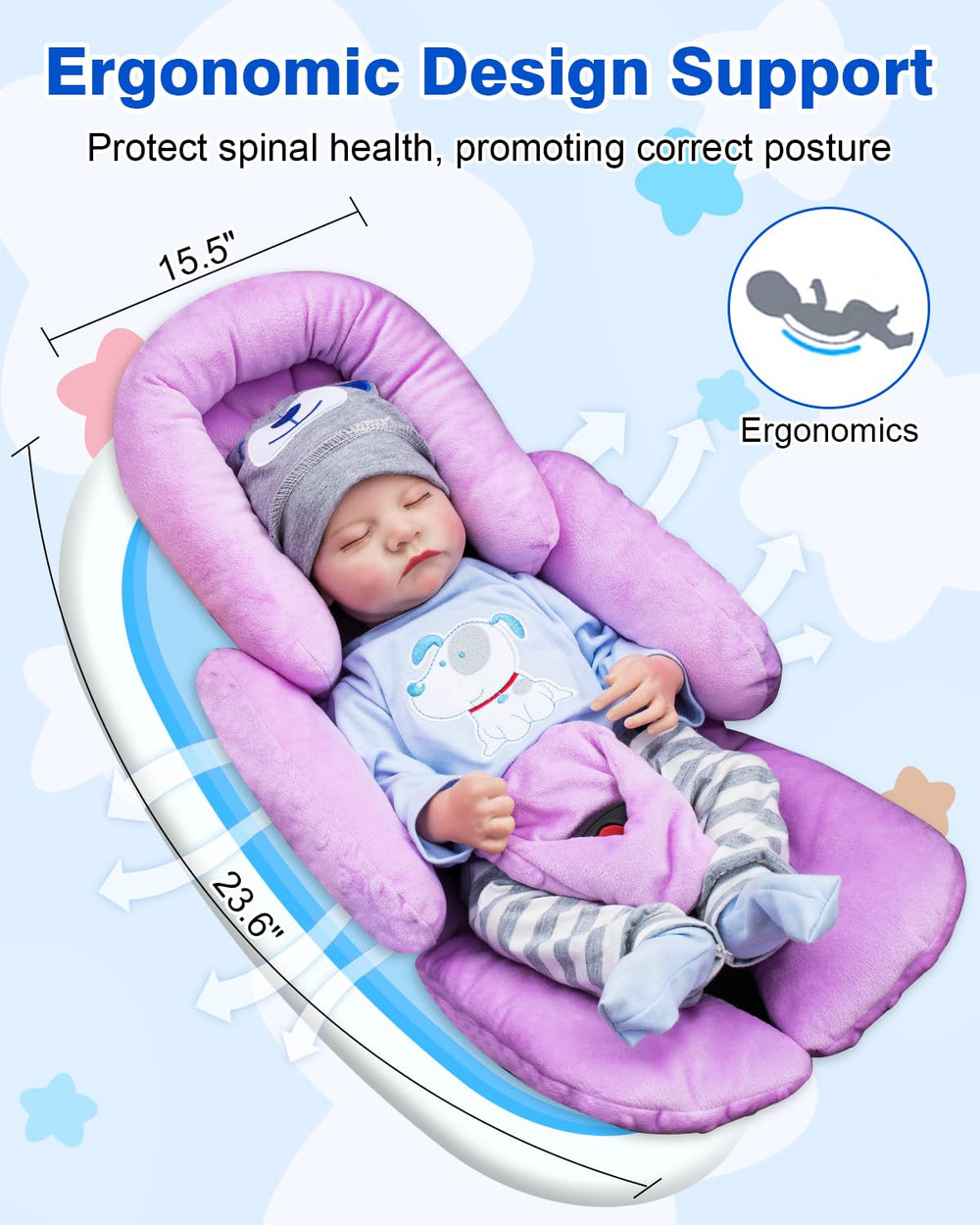 Kaseeous all-season insert stays breathable and moisture-absorbent for year-round use.