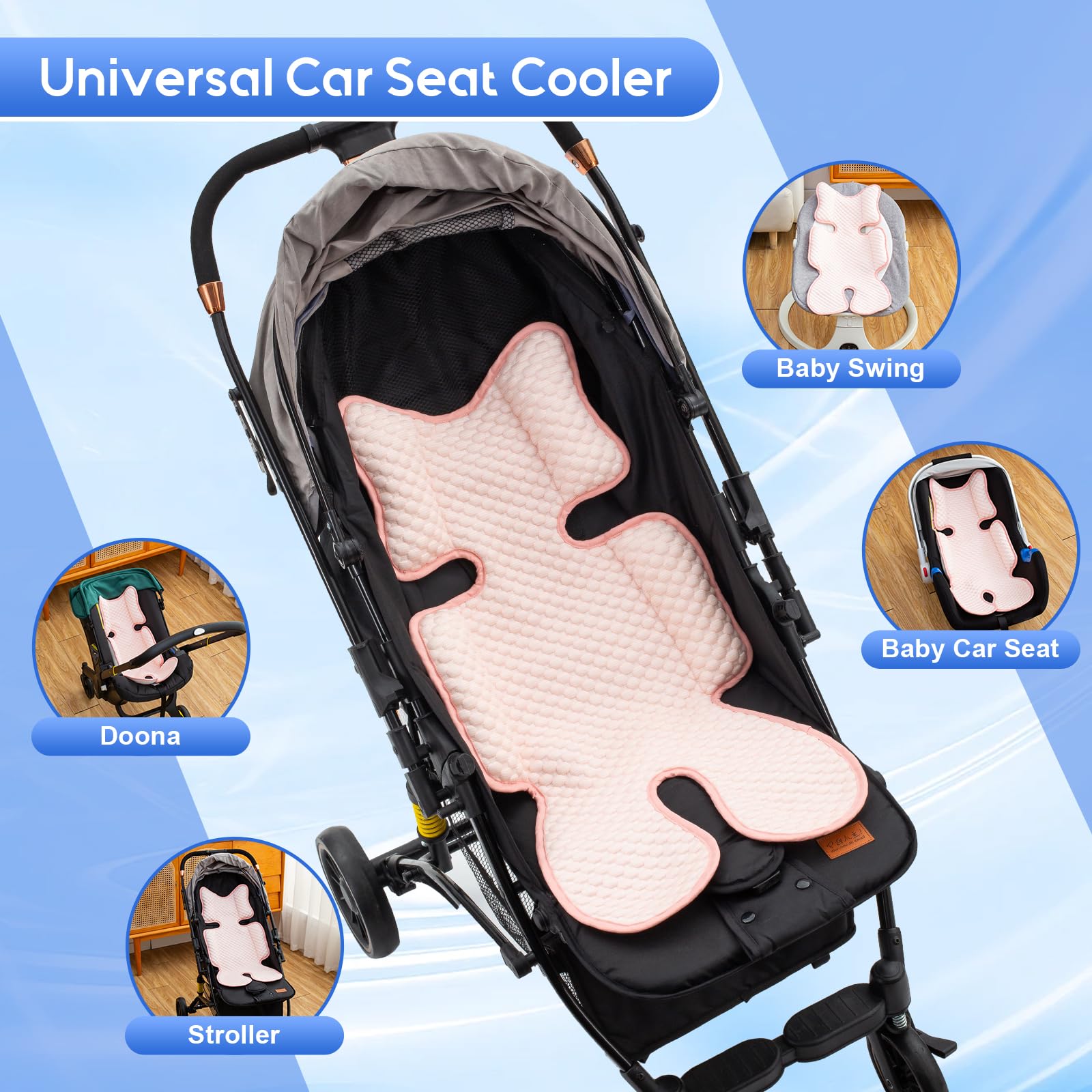 Kaseeous Mink Dot pad, foldable and lightweight for travel.