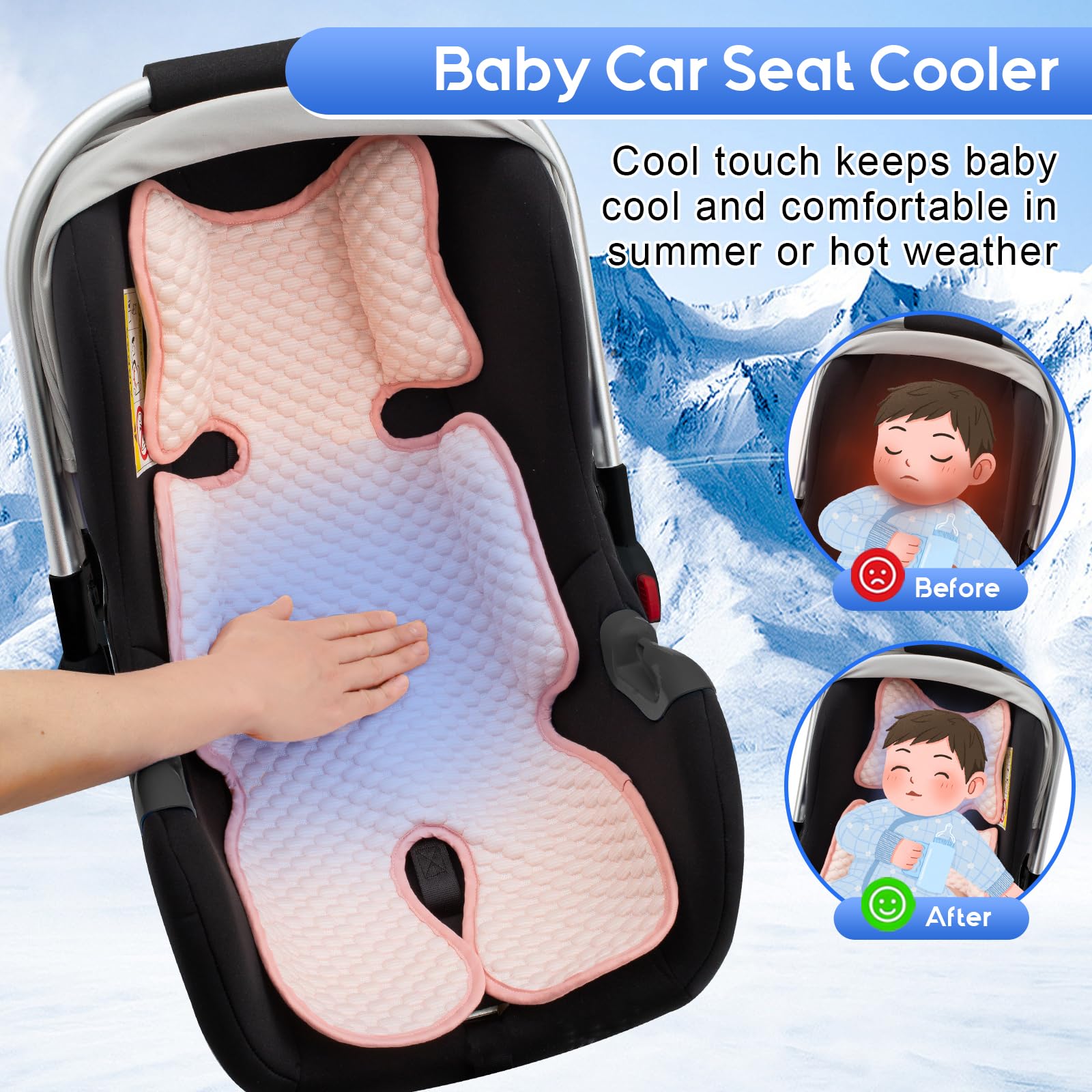Kaseeous Mink Dot pad, head support with 3D mesh for stable posture.