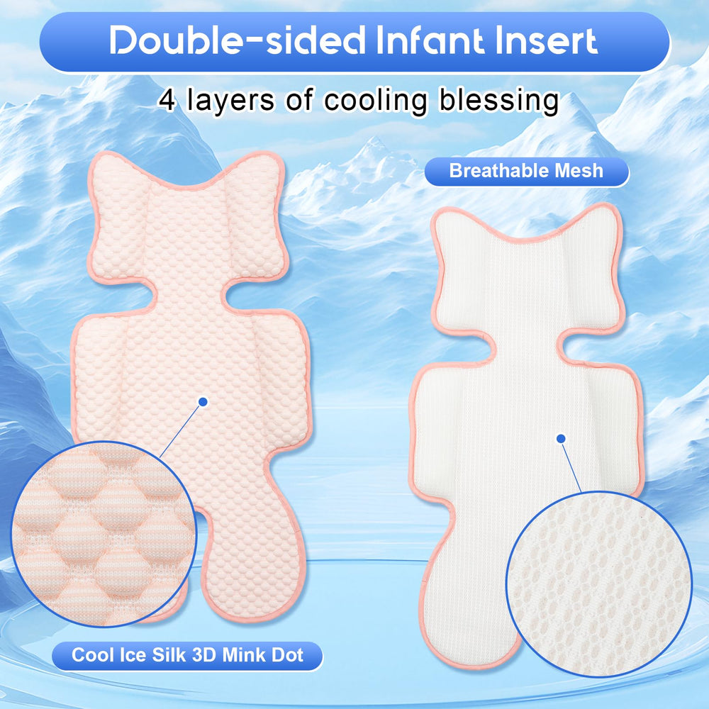 Kaseeous Mink Dot pad, back 3D mesh for airflow and moisture control.