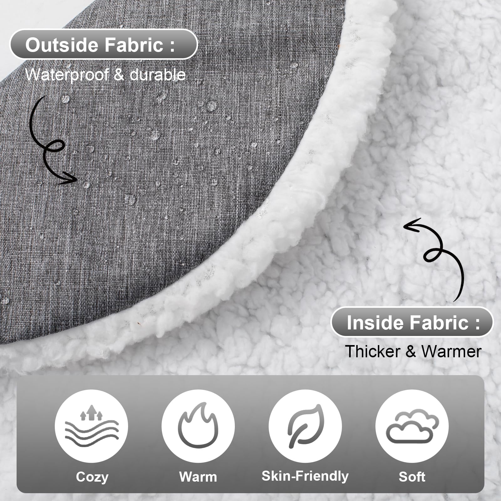 Kaseeous half-zipper window view demonstrating airflow and visibility.