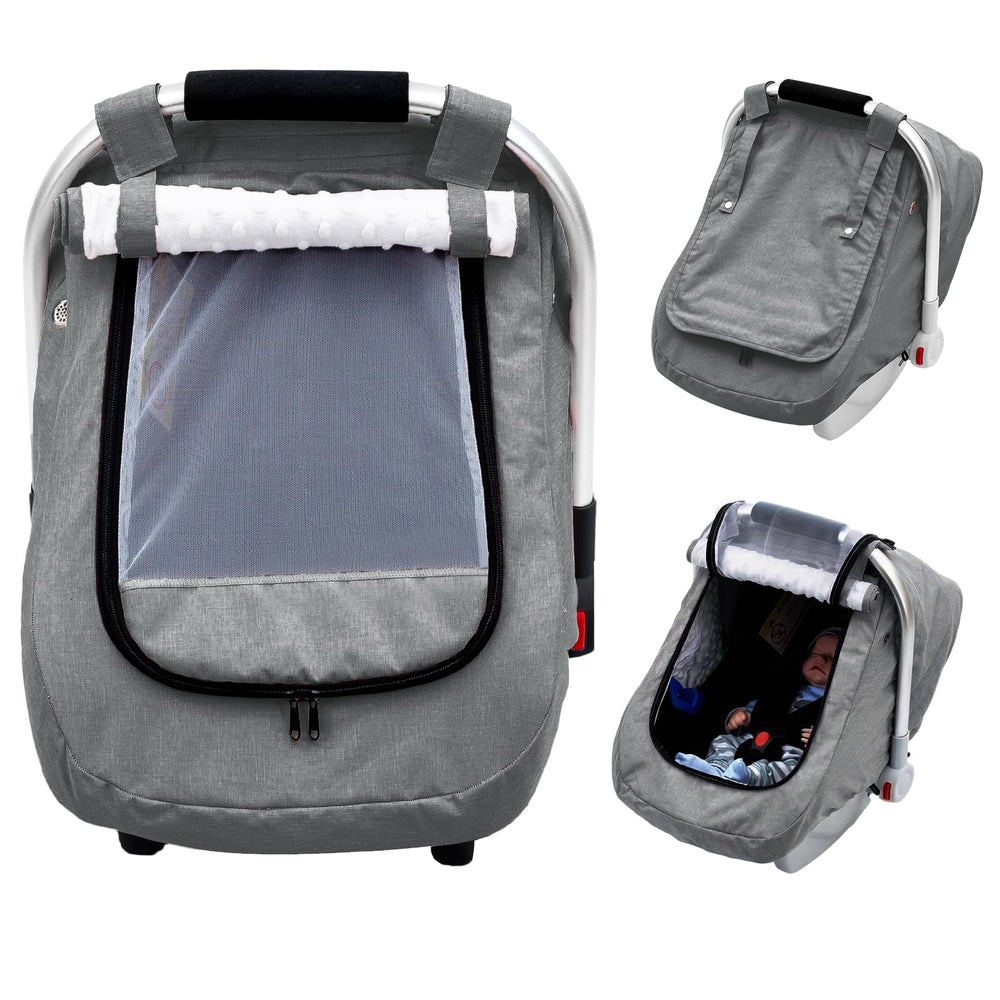 Kaseeous waterproof car seat cover close-up showing rain protection for travel