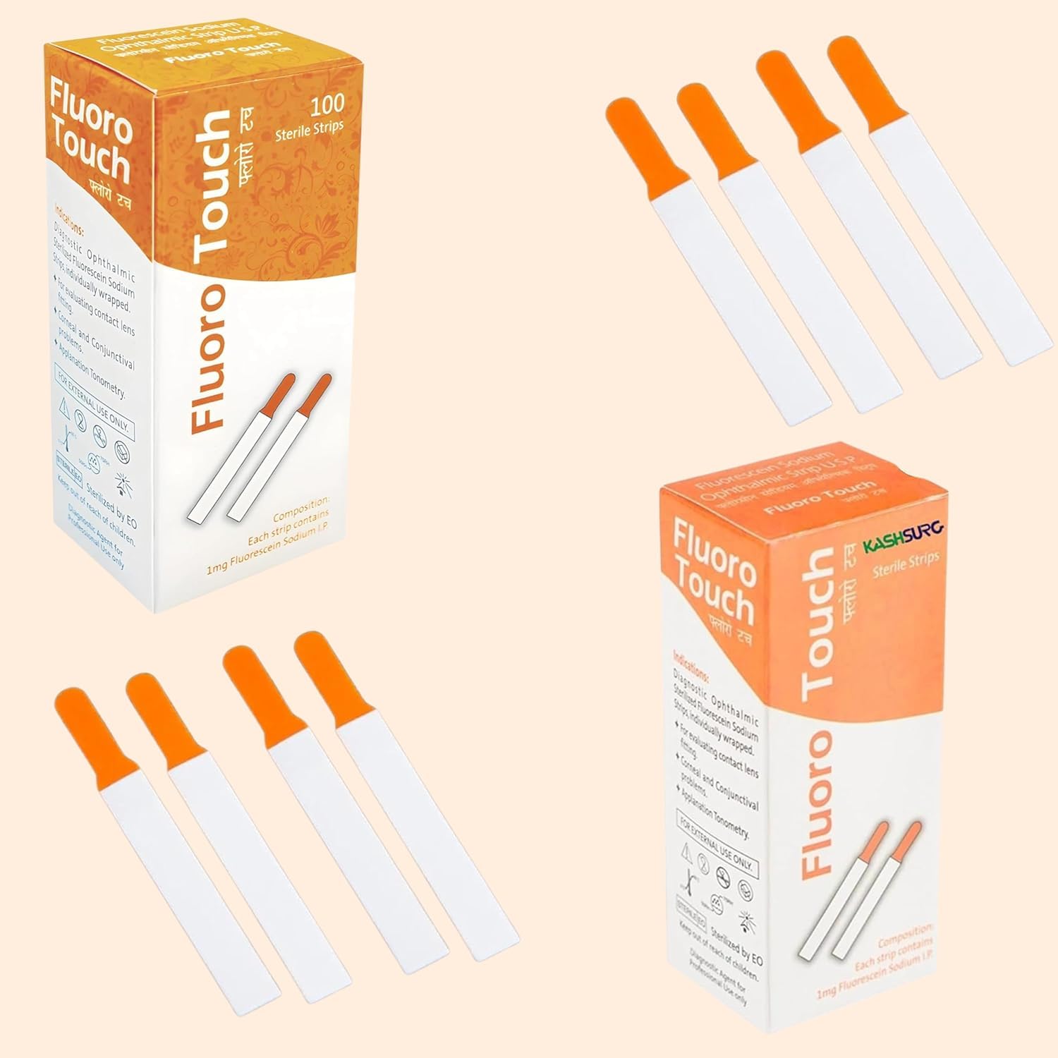 KASHSURG CE certified Ophthalmic Fluoro Touch Strips