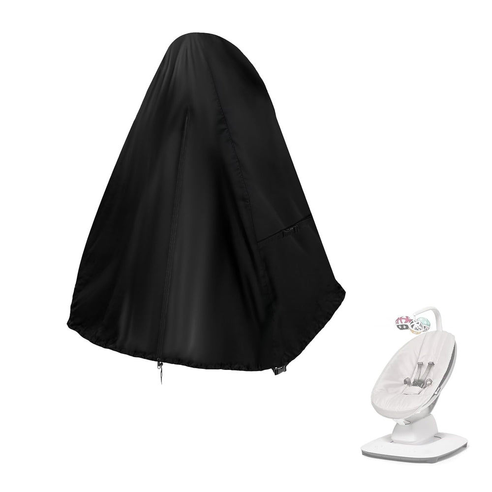 Kasla Baby Swing Cover with front zipper for quick on/off protection.
