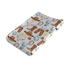 KASTLEE baby changing pad cover with desert cowboy hat design for cozy nursery decor and easy fit