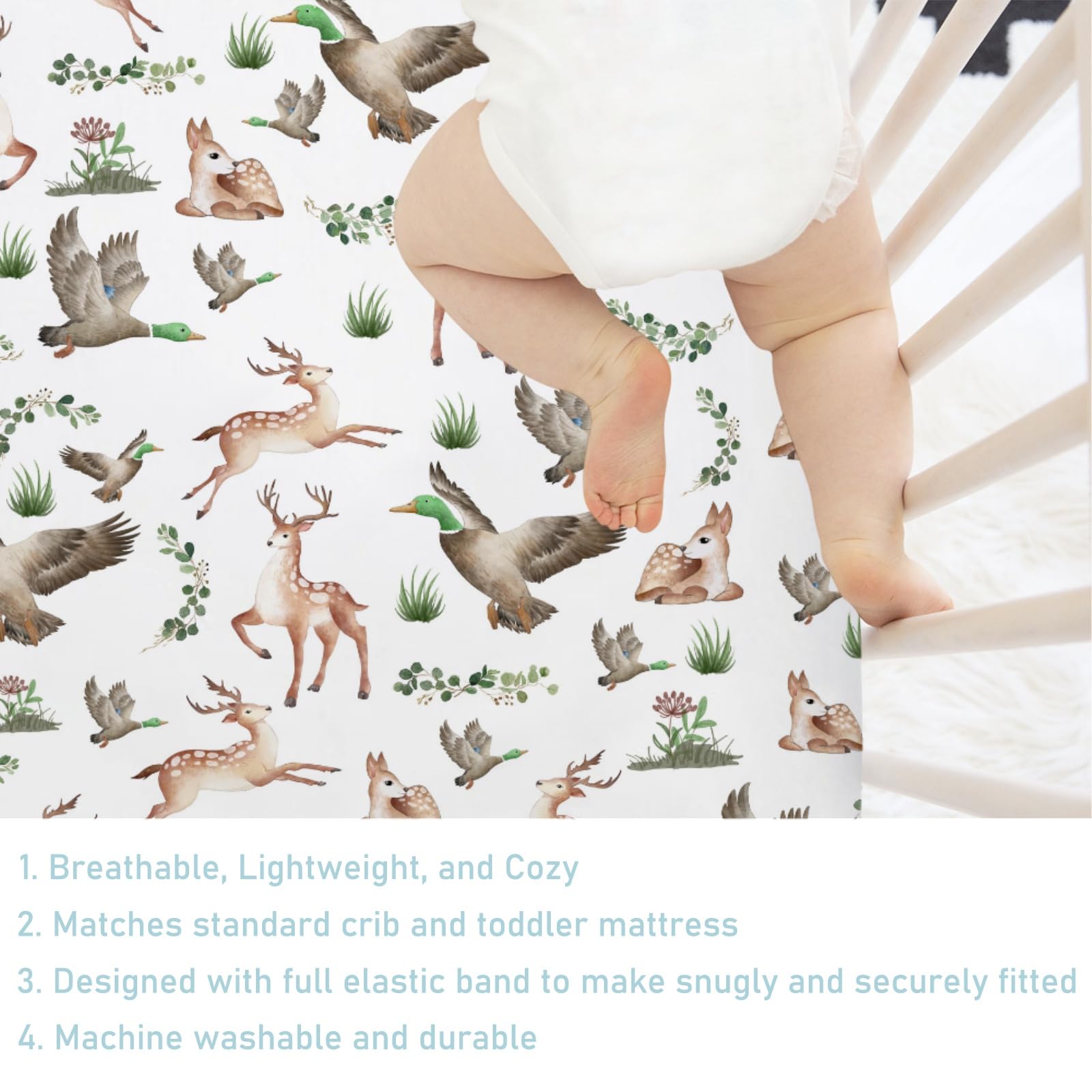 KASTLEE gift-ready crib sheet ideal for baby showers and registries