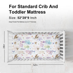KASTLEE starfish crib sheet brightens the room with soft, breathable sleep comfort