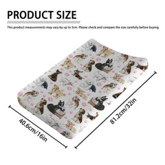 KASTLEE dogs pattern changing pad cover enhances nursery decor and comfort.