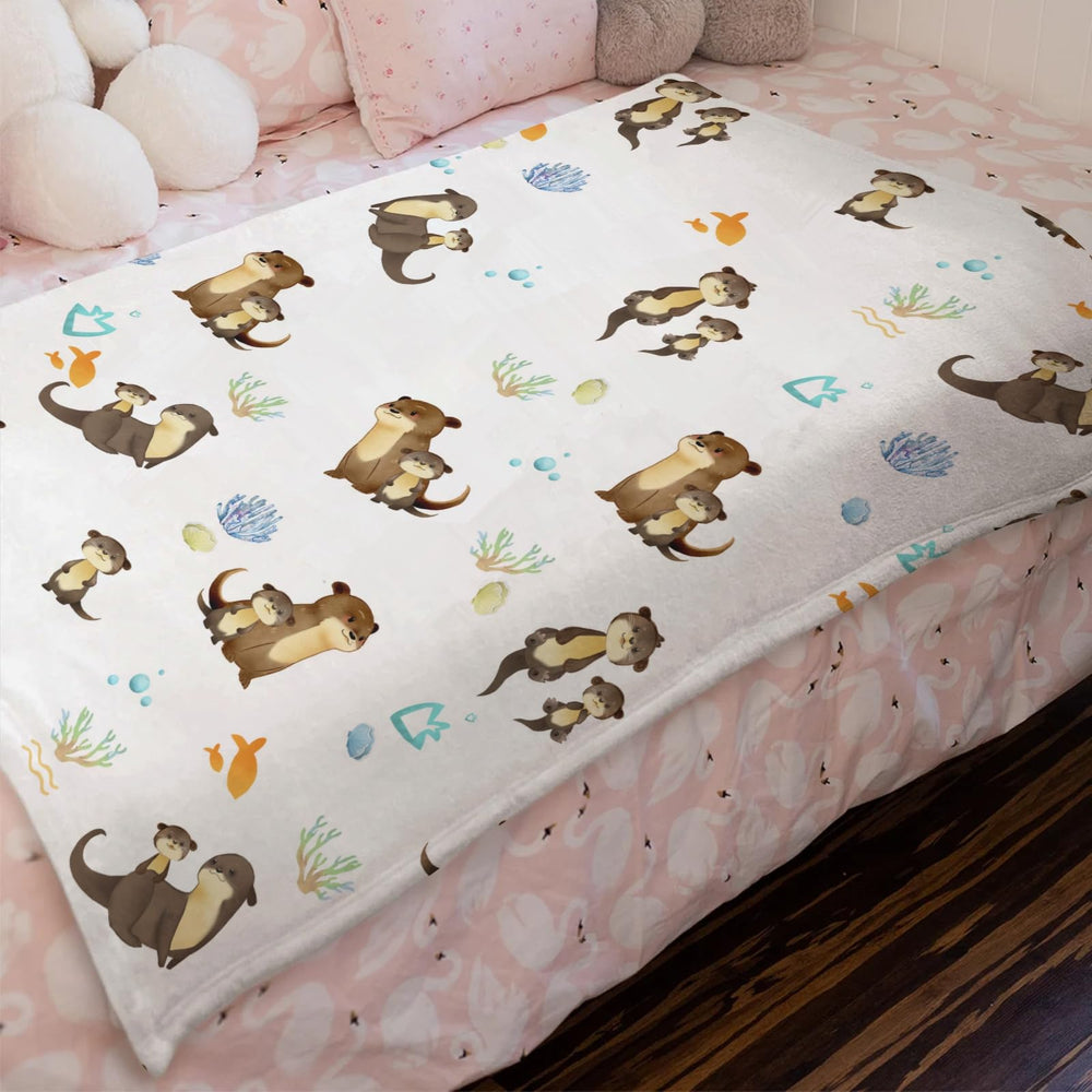 KASTLEE multi-color sea otter blanket demonstrates vibrant, kid-friendly design.