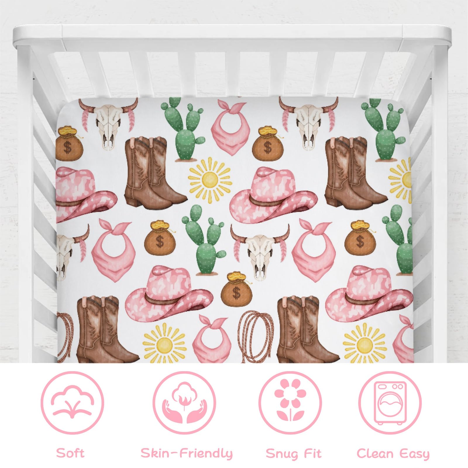 KASTLEE unisex nursery sheet complements any crib or toddler bed