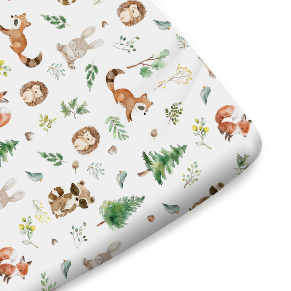 KASTLEE watercolor bunny crib sheet provides soft, snug nights