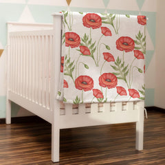 KASTLEE wild plants receiving blanket 30x40 versatile for crib, stroller, or playtime.