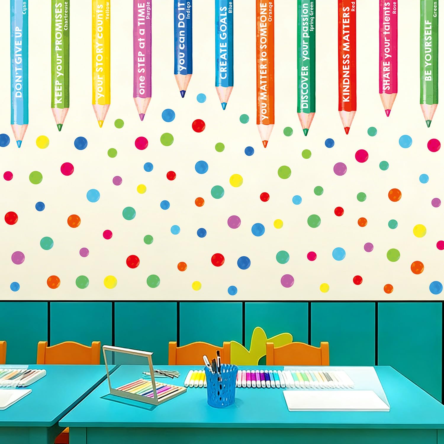 Kasubeso ideal for playrooms and classrooms to boost positivity.