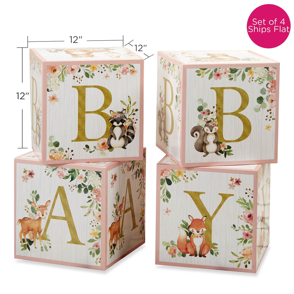 Each box measures 12-inch to create a balanced display on gift tables.