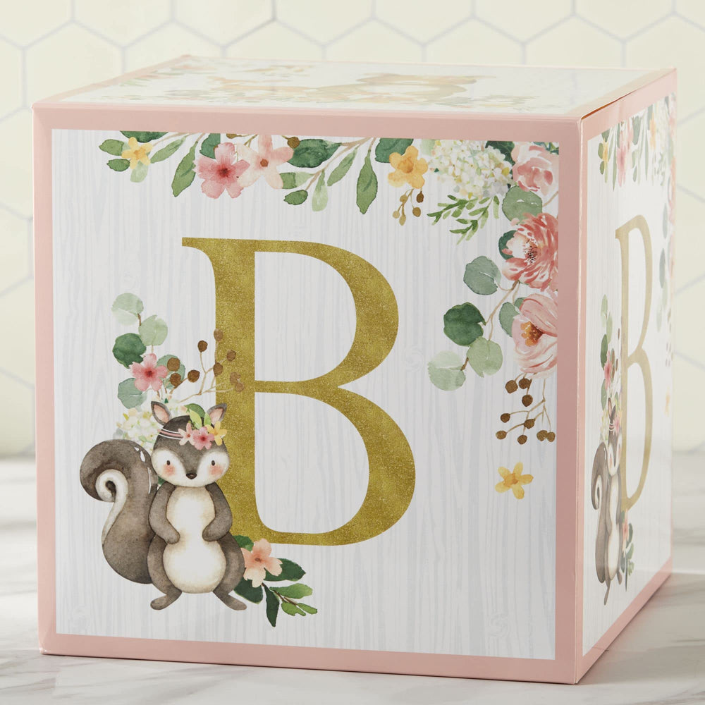 Kate Aspen Pink Woodland Baby Boxes arrive flat and are easy to assemble.