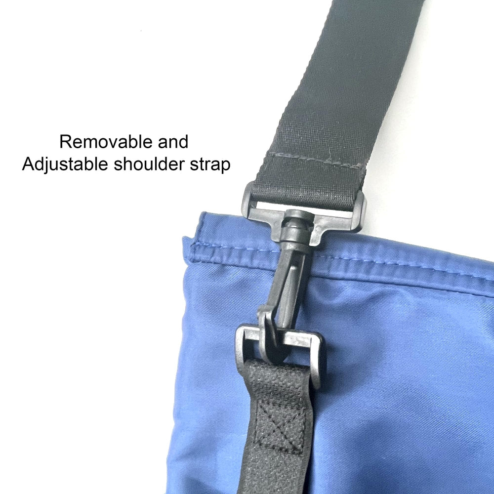 Front and back compartments on Kate Brothers holder for belongings.