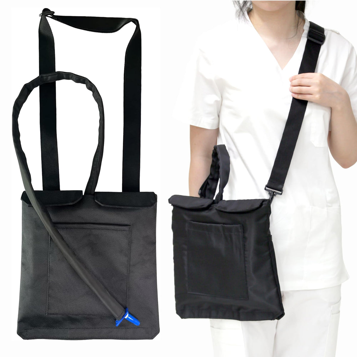 Kate Brothers urine bag holder front view for discreet transport