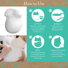 Kate & Milo belly casting process demonstrated for a comfortable, collaborative keepsake session.