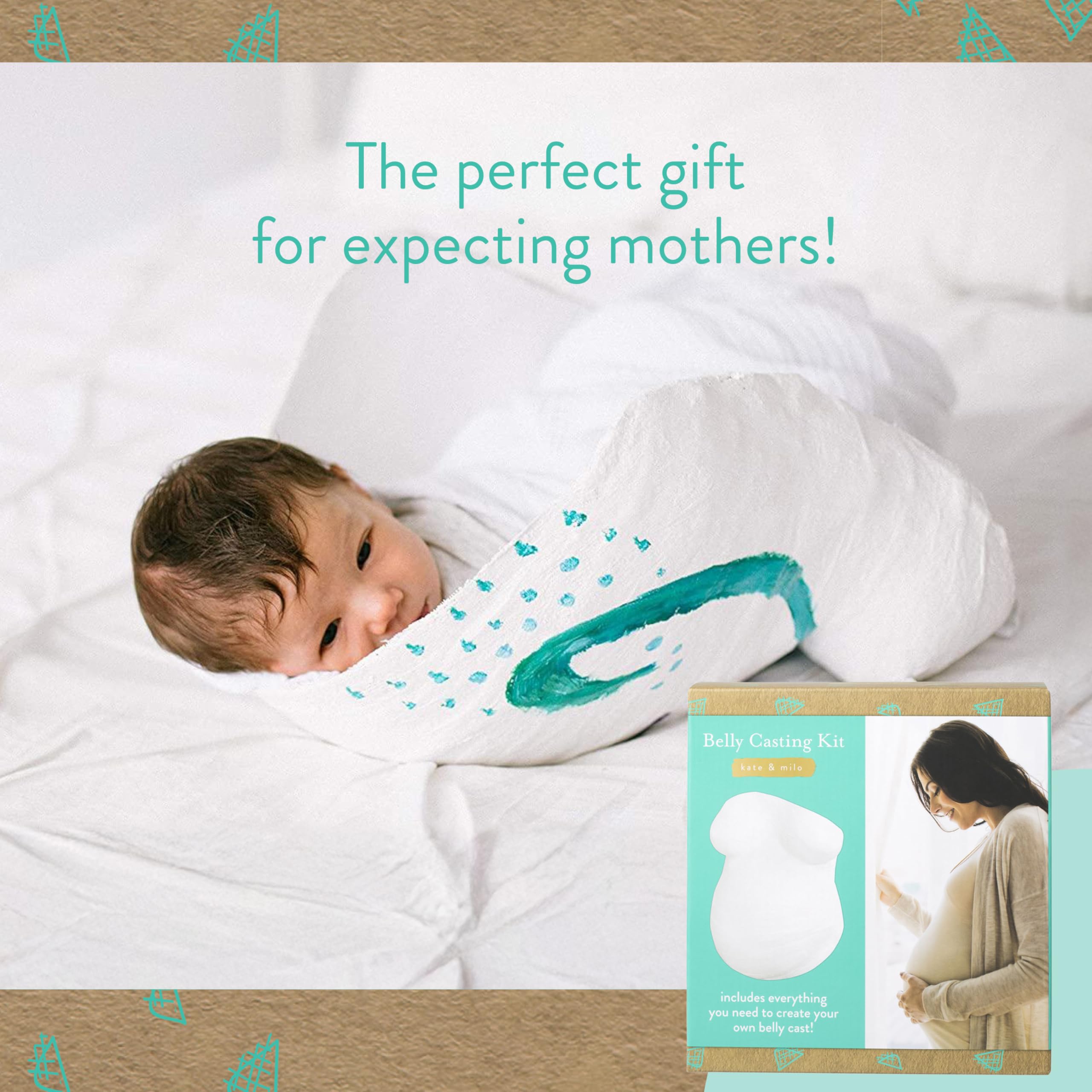 Kate & Milo gift-ready packaging invites a thoughtful baby shower gift.