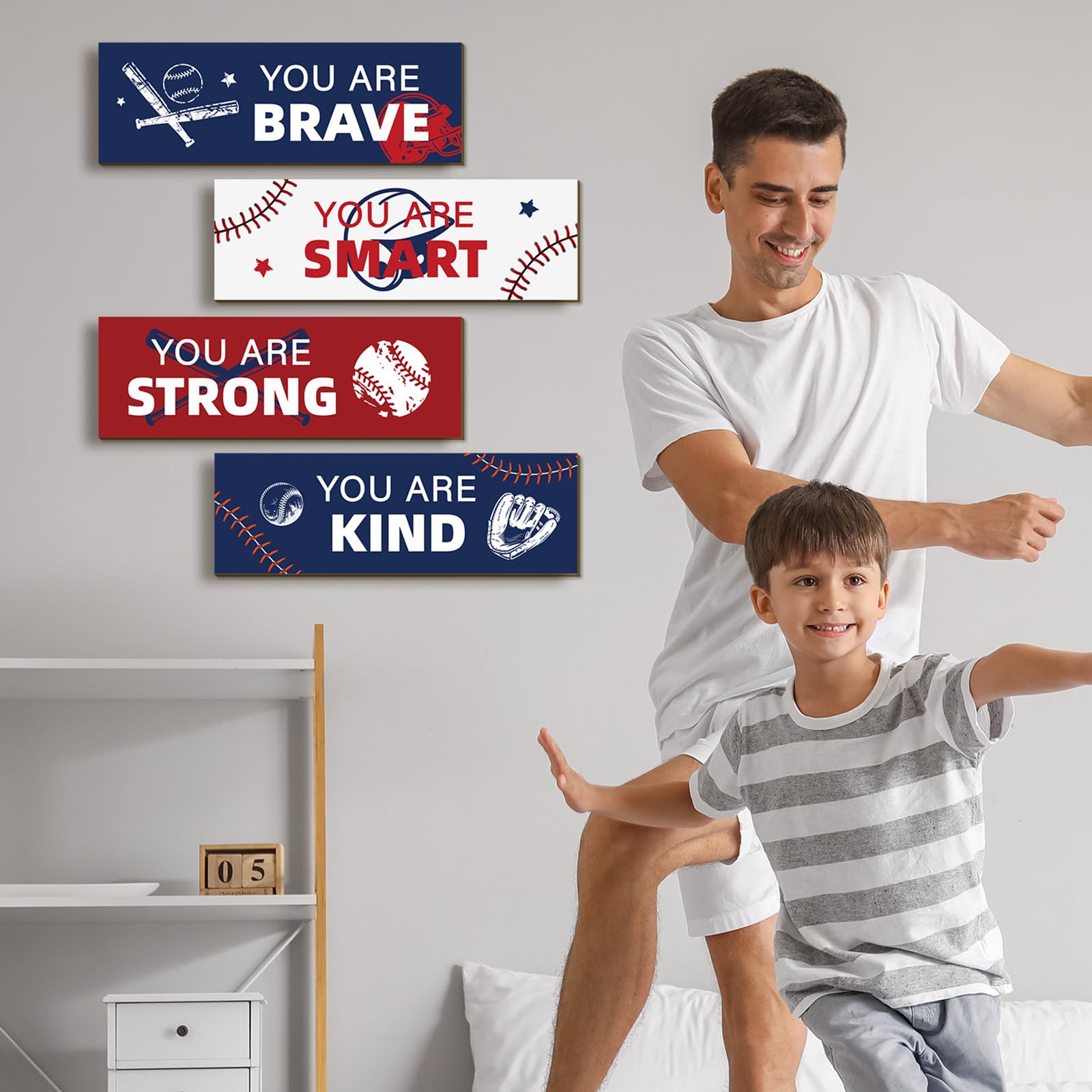 Kathfly baseball room decor signs for boy room enhance theme and motivation