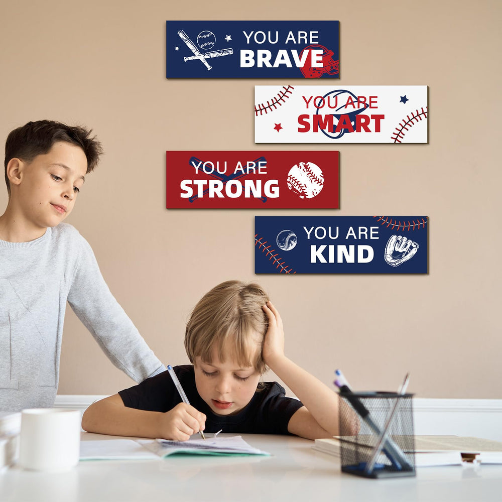 Kathfly baseball signs for gym and playroom offer durable, easy-to-hang accents