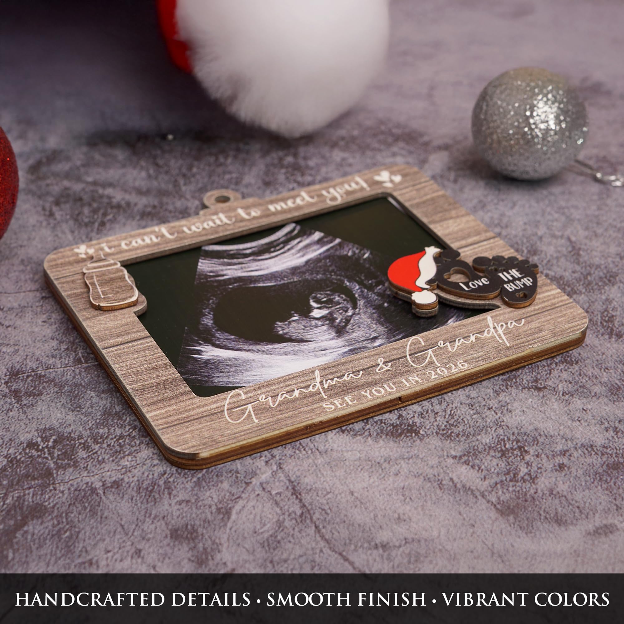 KATINAT baby announcement ornament invites family to share joy this season