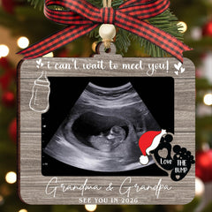 KATINAT baby ultrasound frame ornament on a Christmas tree keeps the moment alive