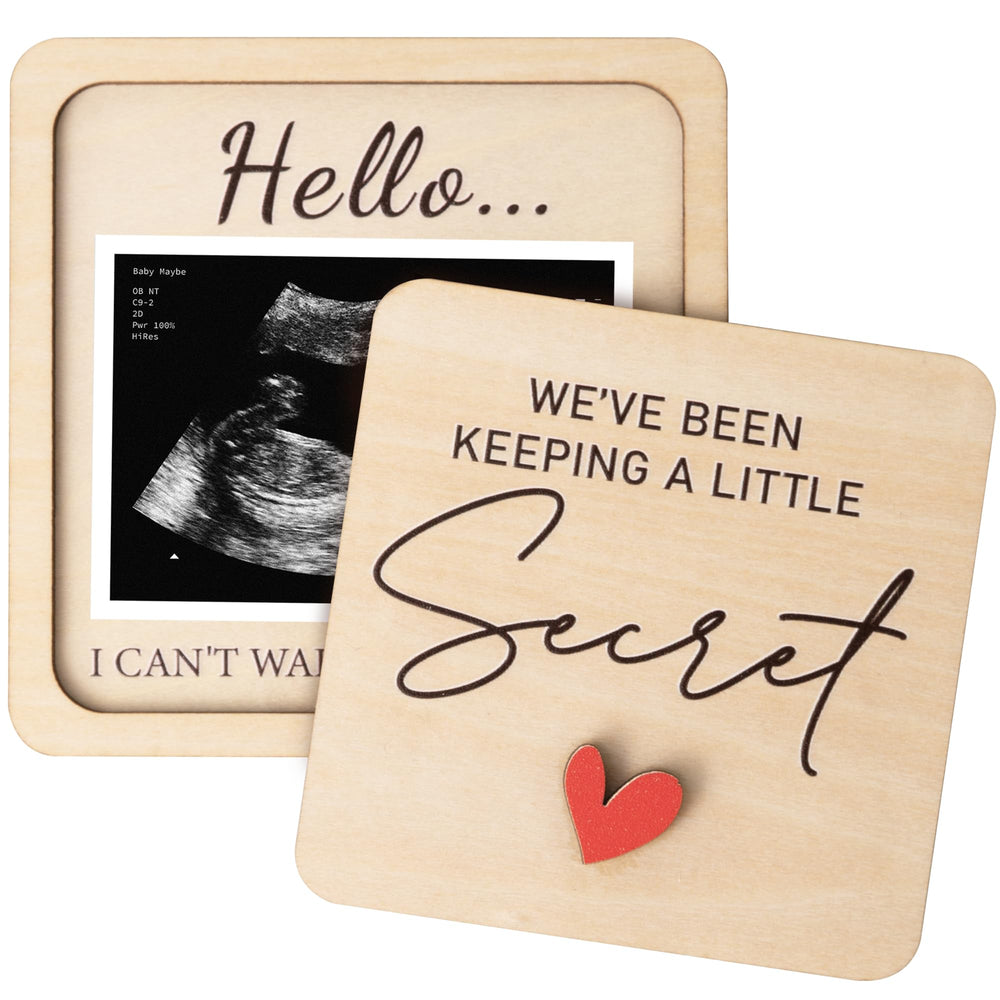 KATINAT grandparent reveal keepsake frame ready for ultrasound photo, a heartfelt display.