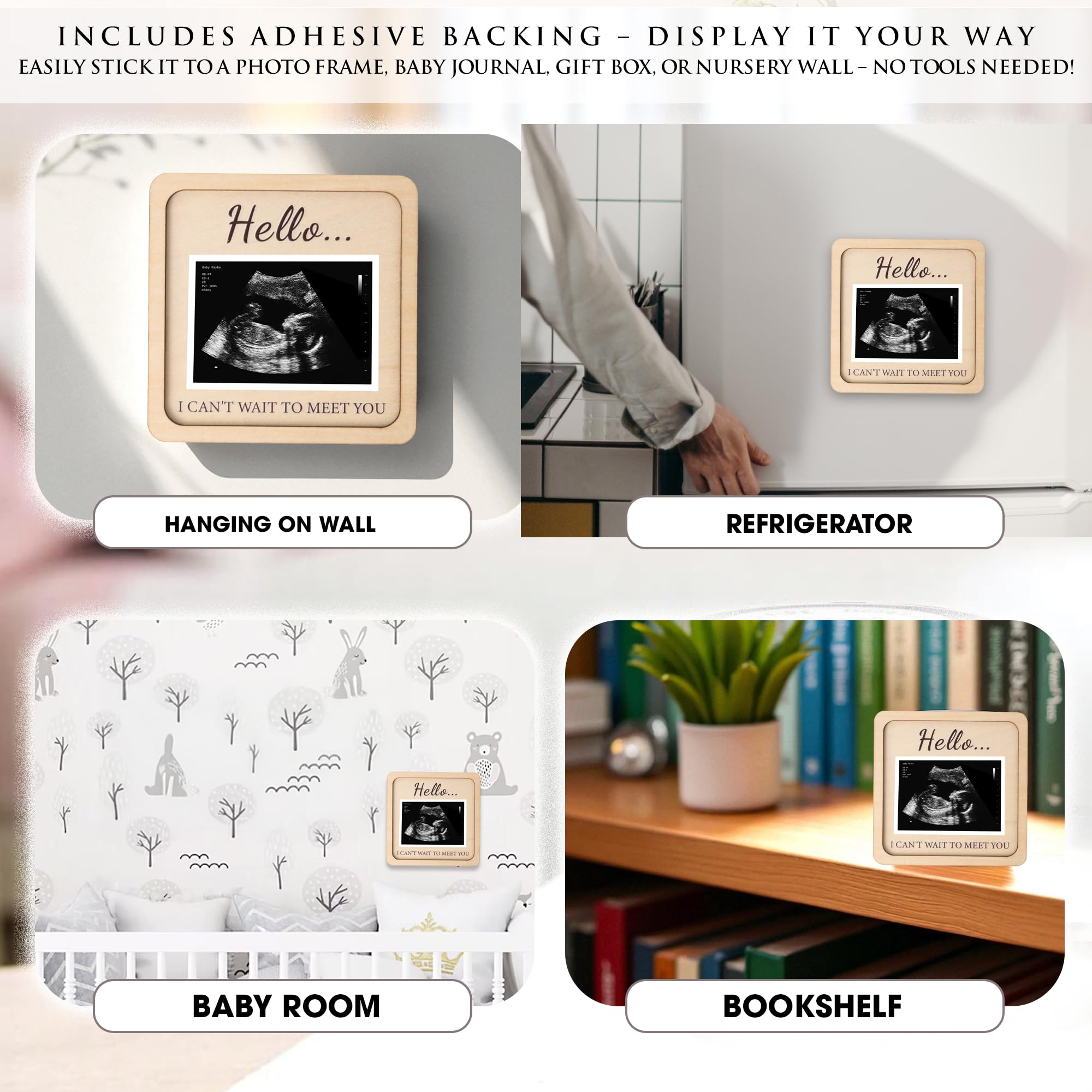 KATINAT keepsake display for grandma-to-be or grandpa-to-be, a lasting reminder.