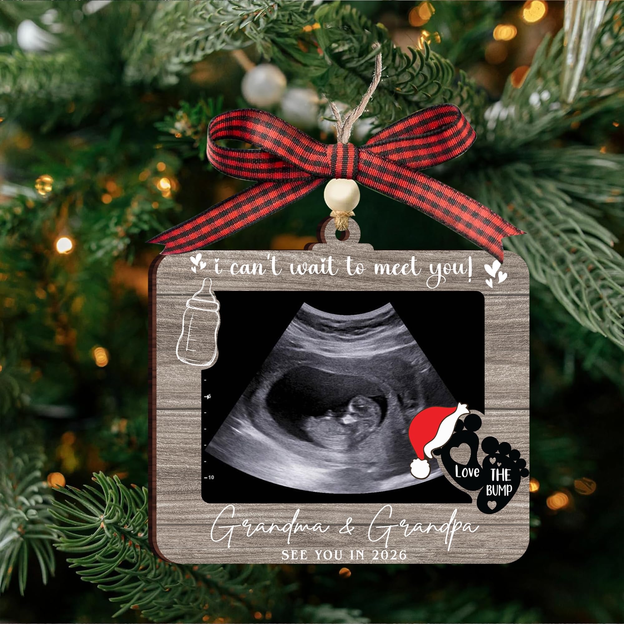 KATINAT wooden keepsake frame preserves your baby's first image for years