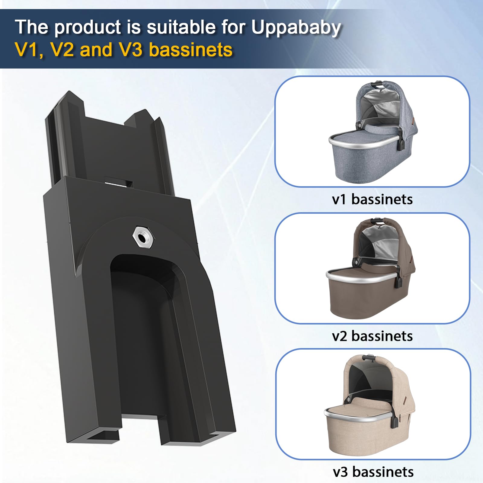 Katywixu durable materials ensure long-lasting performance in stroller adapter.