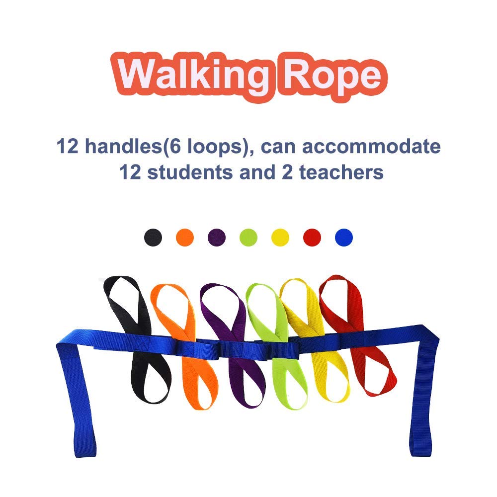 KAVIL walking rope color options help teachers distinguish kids at a glance.