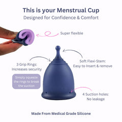 KAVODA sterilising cup demonstrates easy, microwave-safe cleaning between cycles.