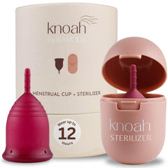 KAVODA reusable menstrual cup silicone close-up showing soft, durable material for comfort