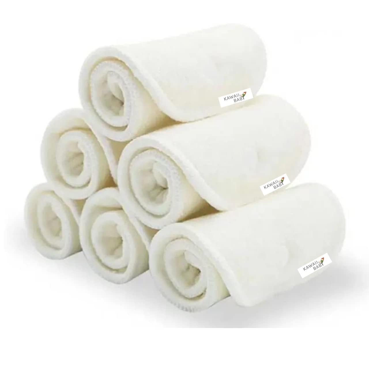 Sun-dried KaWaii Baby insert emphasizing natural drying and eco-friendly care.