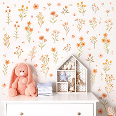 Kazova boho floral decals mount easily on walls, furniture, or ceilings.