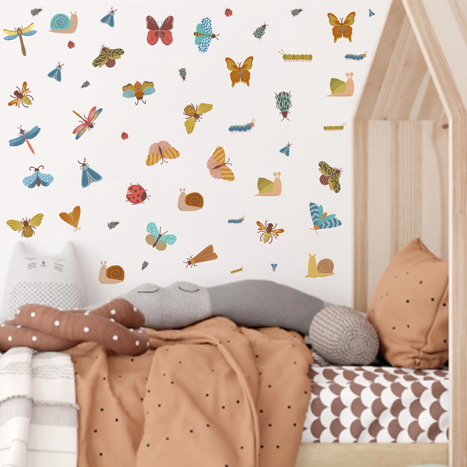 Kazova insect wall decals beetle bring vibrant accents to bedrooms for imaginative rooms