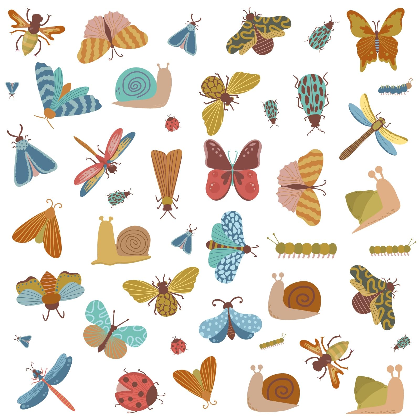 Kazova insect wall decals ladybug enhance cozy spaces with removable decor