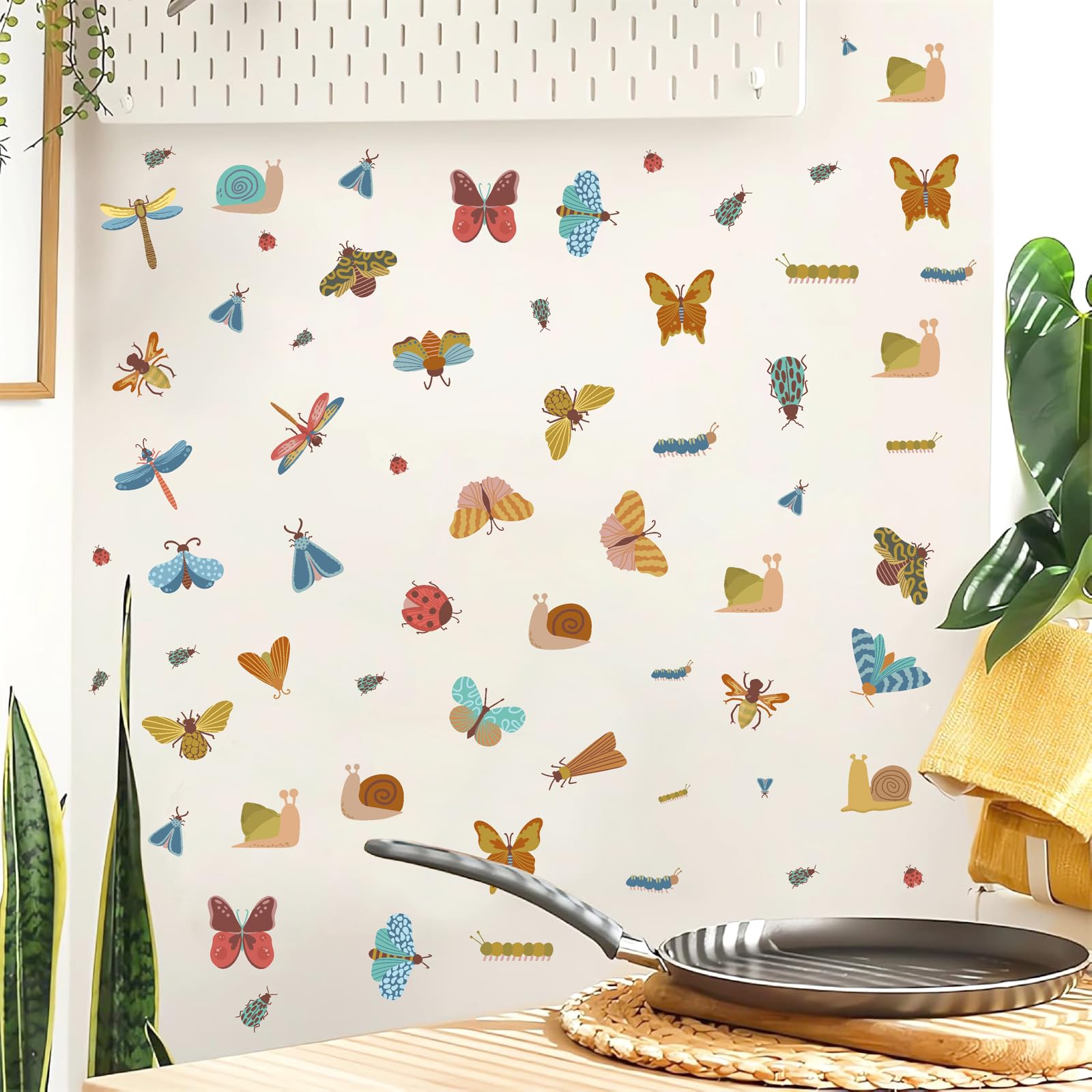 Kazova insect wall decals moth inspire calming, whimsical vibes in kids spaces
