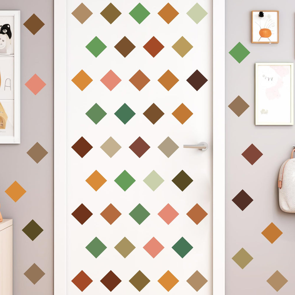 Kazova earth-toned pixel blocks create versatile decor accents