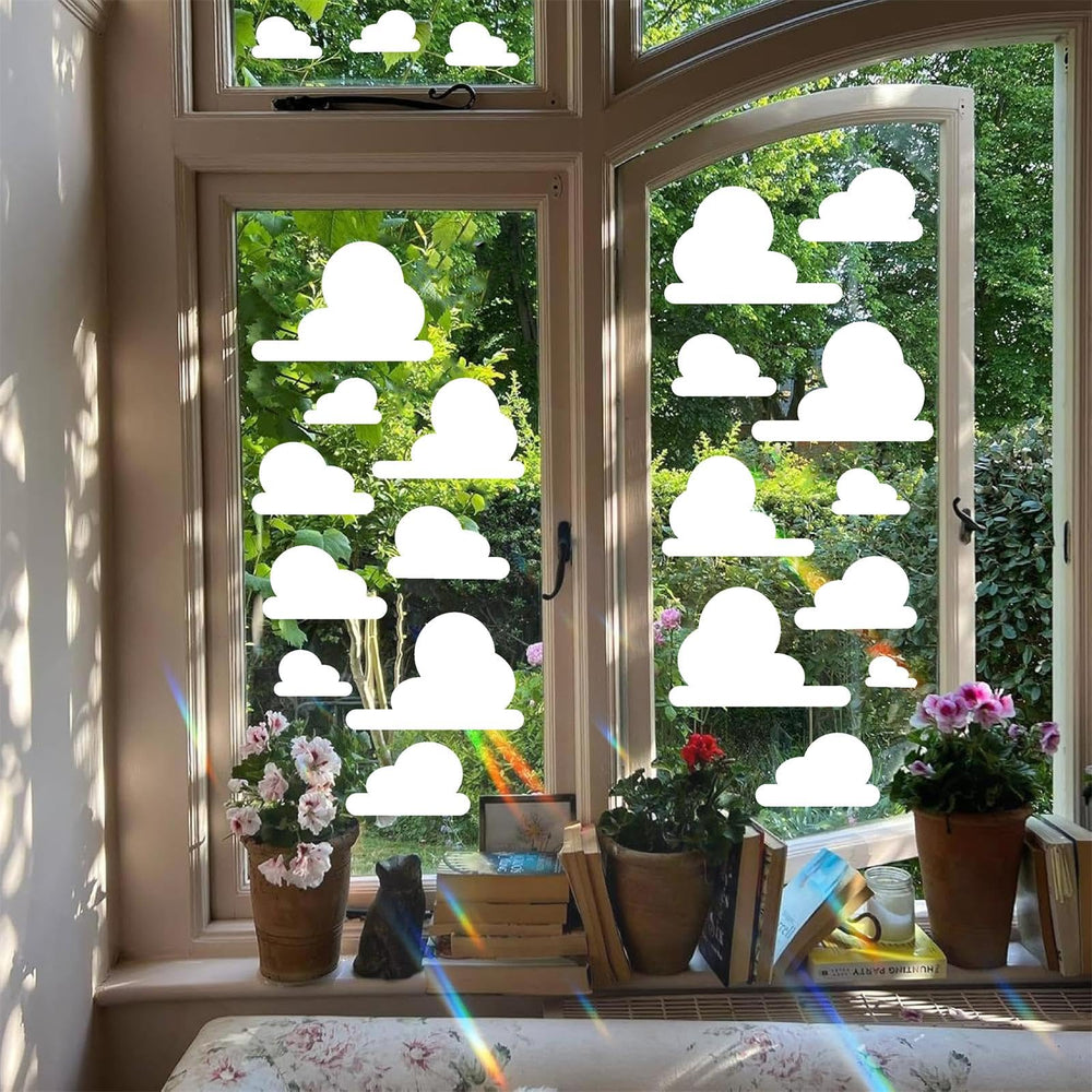 Kazova waterproof and oil-proof cloud stickers for durable decor