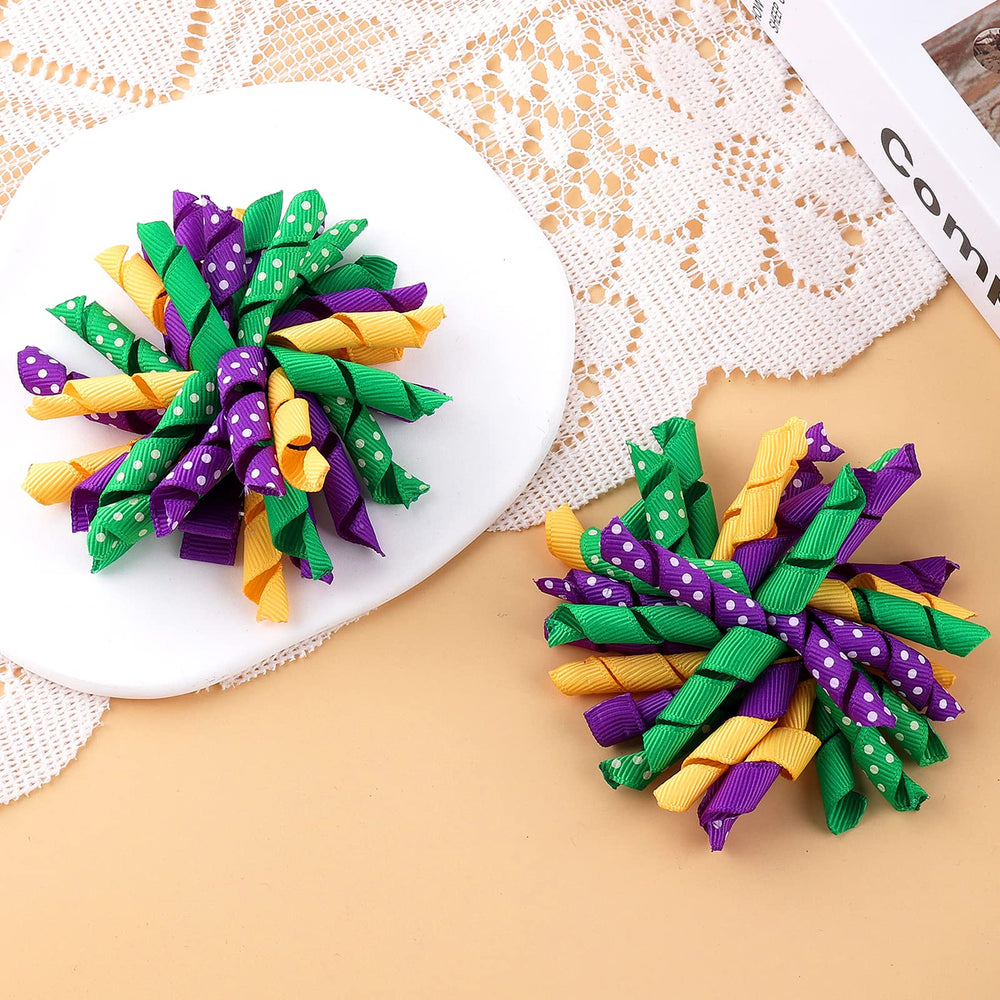 KCHIES ballflower bow clip featuring polka dots for cheerful outfits