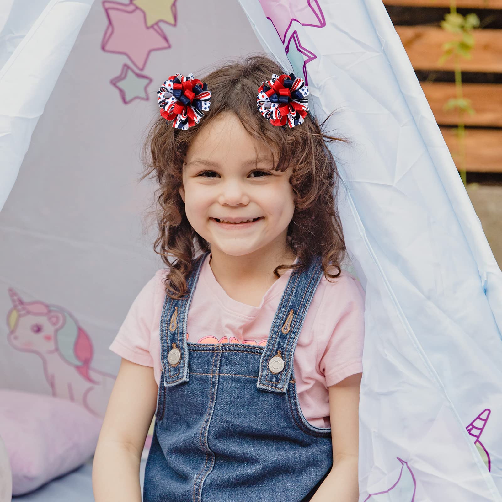 KCHIES kids hair accessory brings Independence Day charm to daily styling.