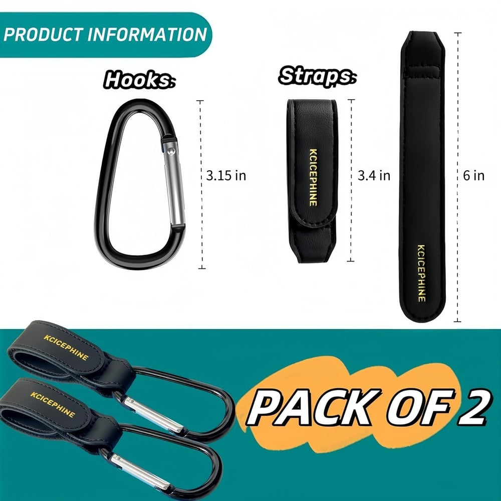Kcicephine versatile-hanger clip suits cars, bikes, wheelchairs, and trolleys.