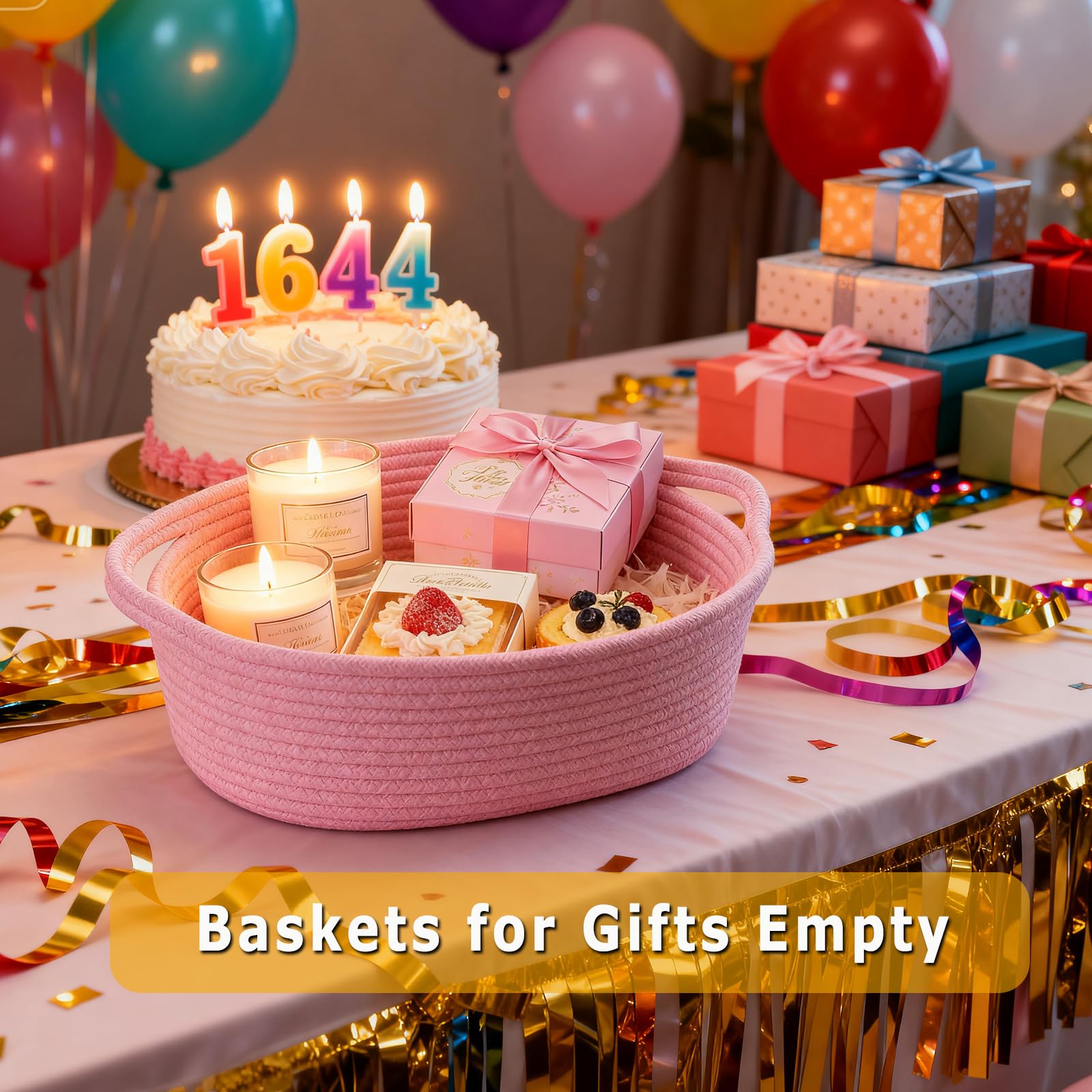 KCKLYY 12x8x5 basket size ideal for small storage and gifting