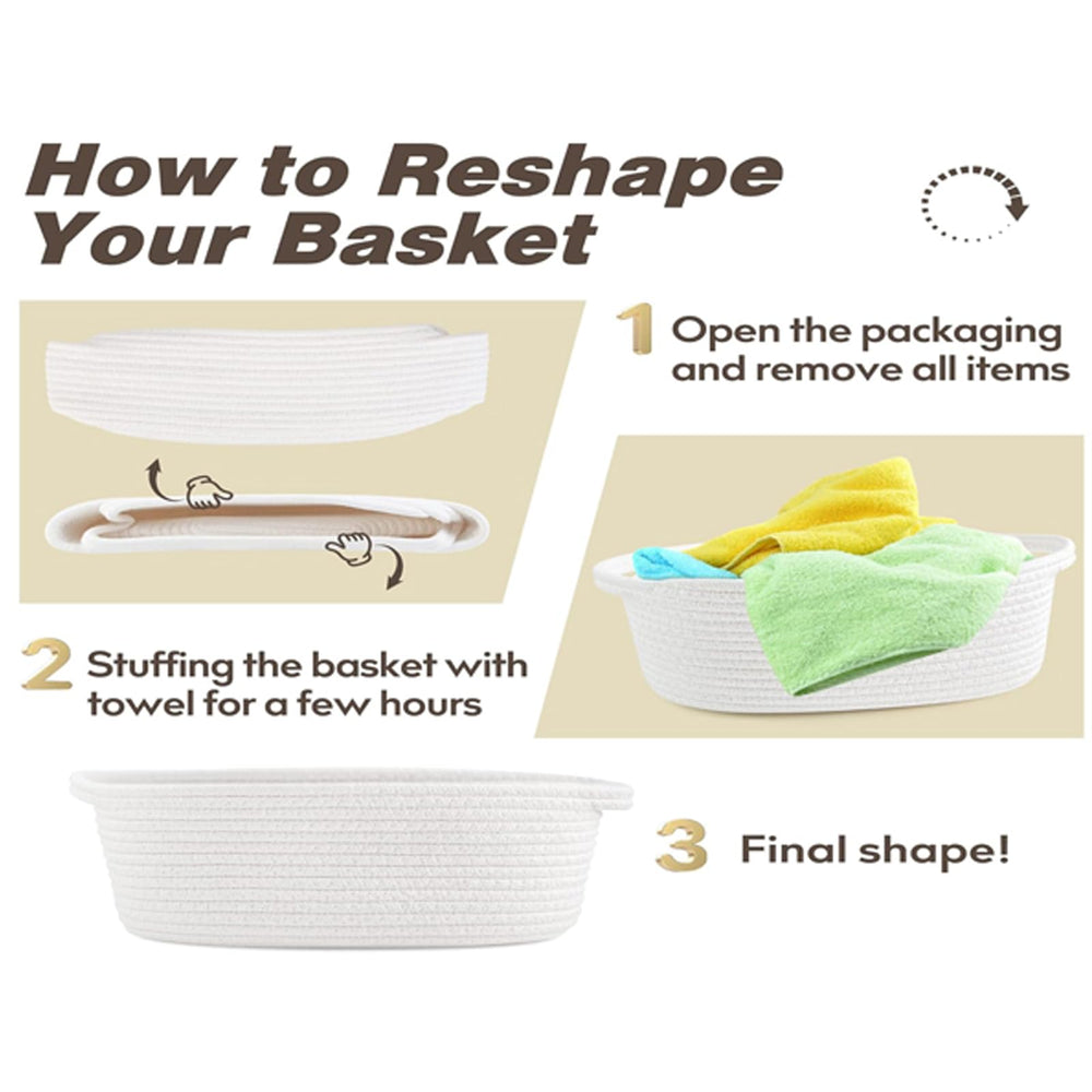 KCKLYY Gift Basket Empty pet-friendly storage; cozy home accents