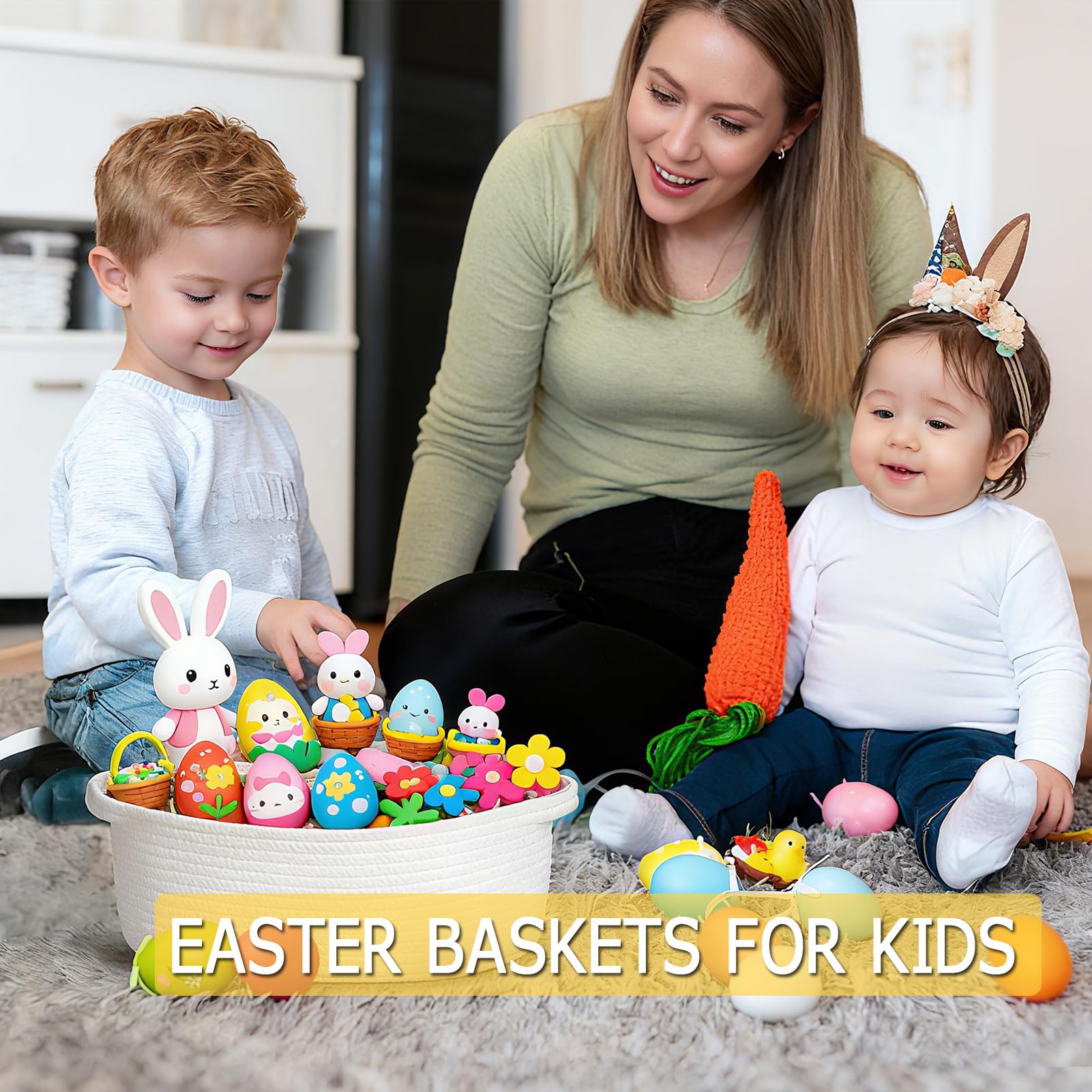 KCKLYY Nursery Storage Organization for toys and essentials.