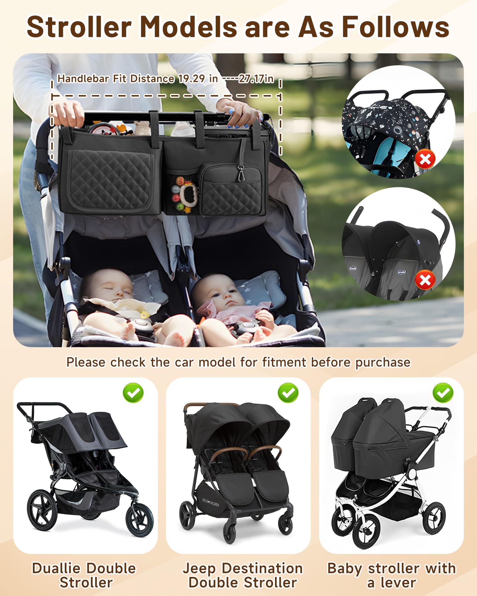 kcross stroller organizer cup holder attachment keeps drinks within reach during rides